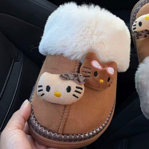 Hello Kitty Plush Fur Slides